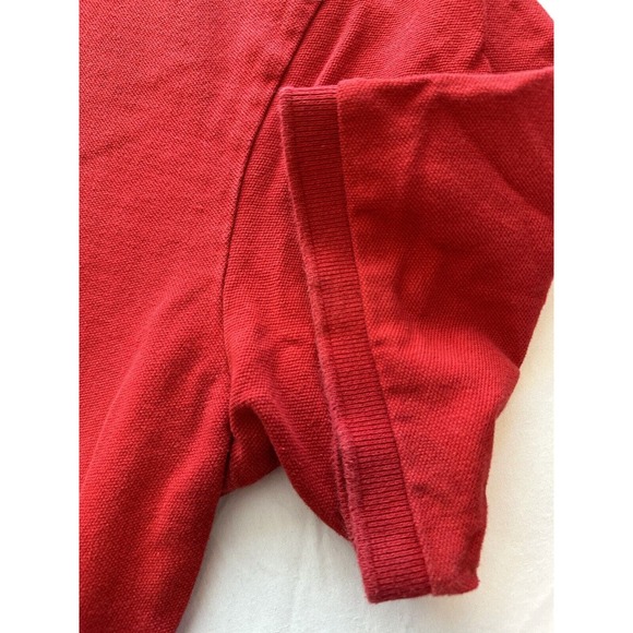 Polo Ralph Lauren, Golf Shirt Mens 2XLT Red w/Navy Blue Pony Preppy - Picture 11 of 12